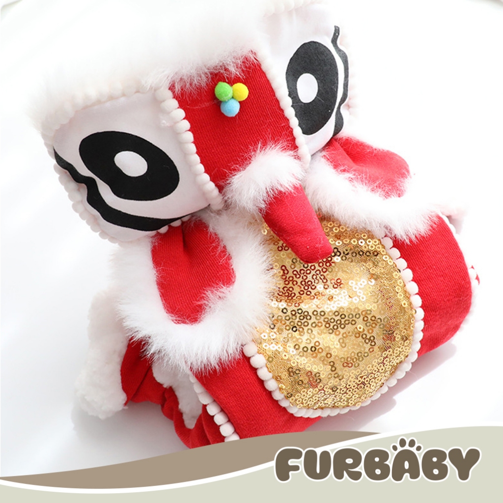 Baju Anjing Kucing Kostum Imlek CNY Barongsai Costume Premium