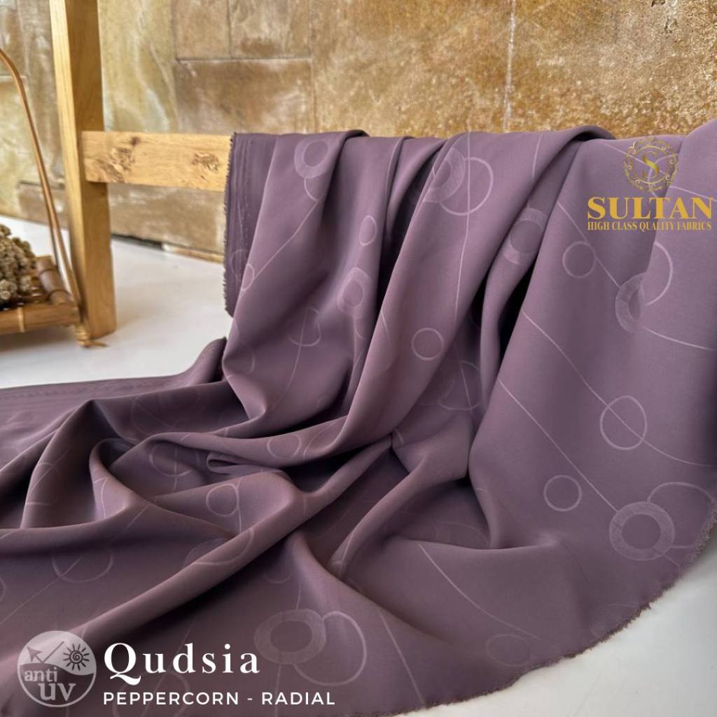 Kain Abaya Sultan Qudsia Anti Uv Emboss Radial