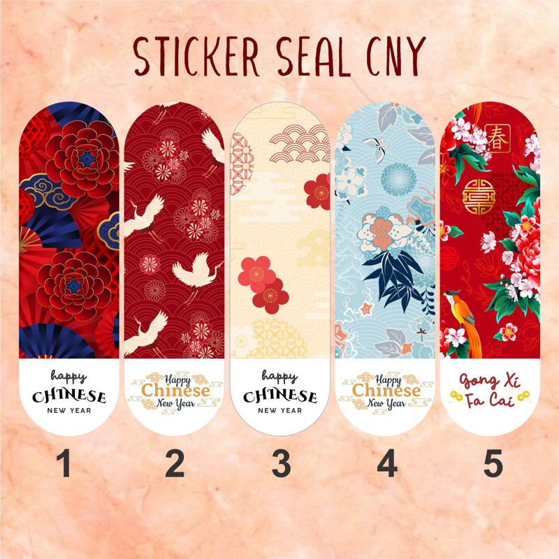 

STICKER SEGEL / SEAL PACKAGING CNY IMLEK CHINESE NEW YEAR