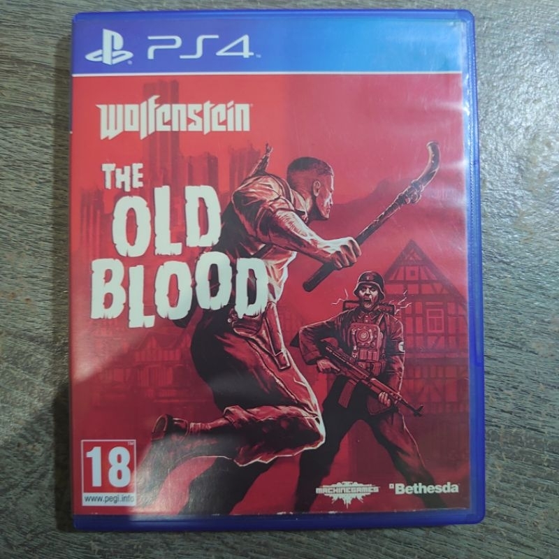 BD PS4 Game Kaset Wokfenstein The Old Blood PS 4 CD Game PS 4 Second Mulus PS 4