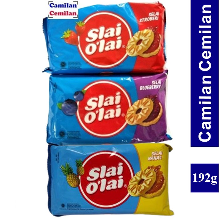 

Slai Olai Biskuit isi Strawberry Blueberry Nanas Jumbo 192 gr