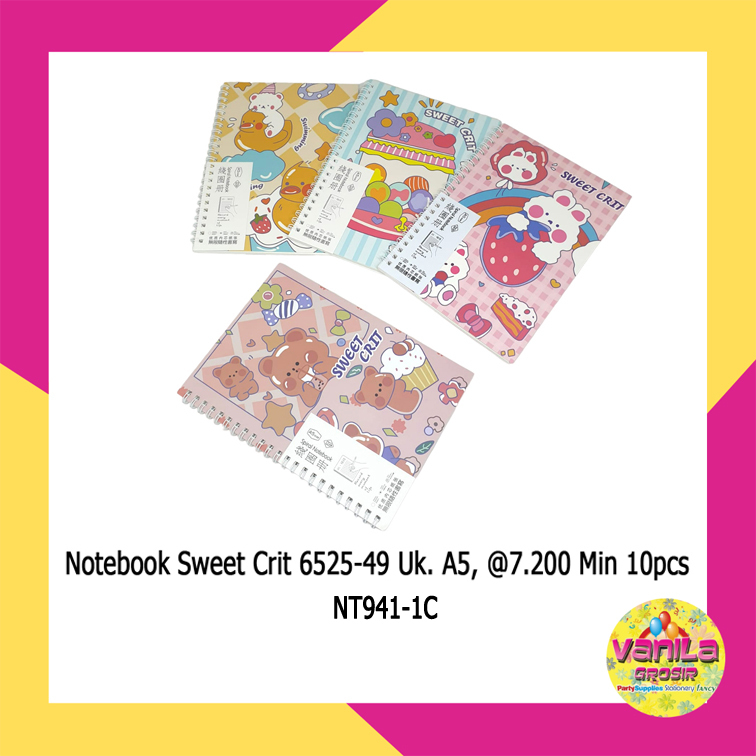 

(1Pcs) Notebook Spiral Uk A5, notes spiral, notebook spiral lucu, buku catatan, buku diary