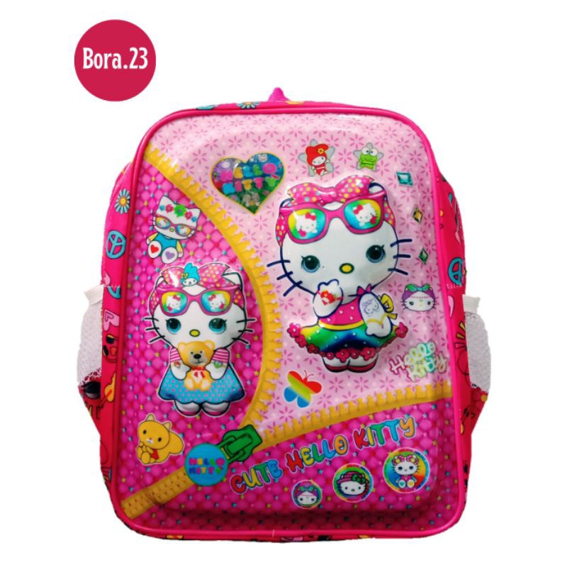 TAS PAUD BERLAMPU KARAKTER 3D RANSEL ANAK SEKOLAH PEREMPUAN