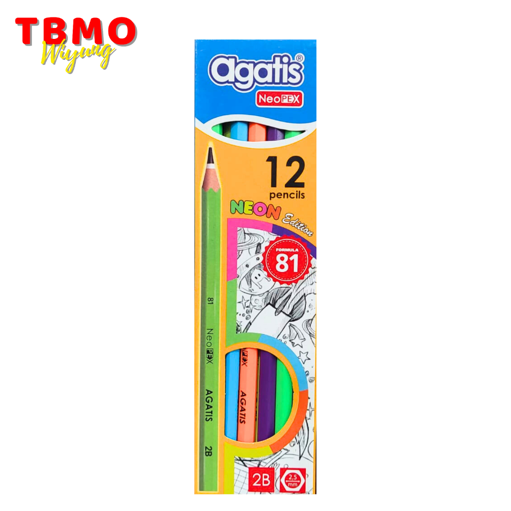 

TBMO Agatis Neopex Pensil 2B Neon Edition Per Pack Isi 12NH-2B-F1201
