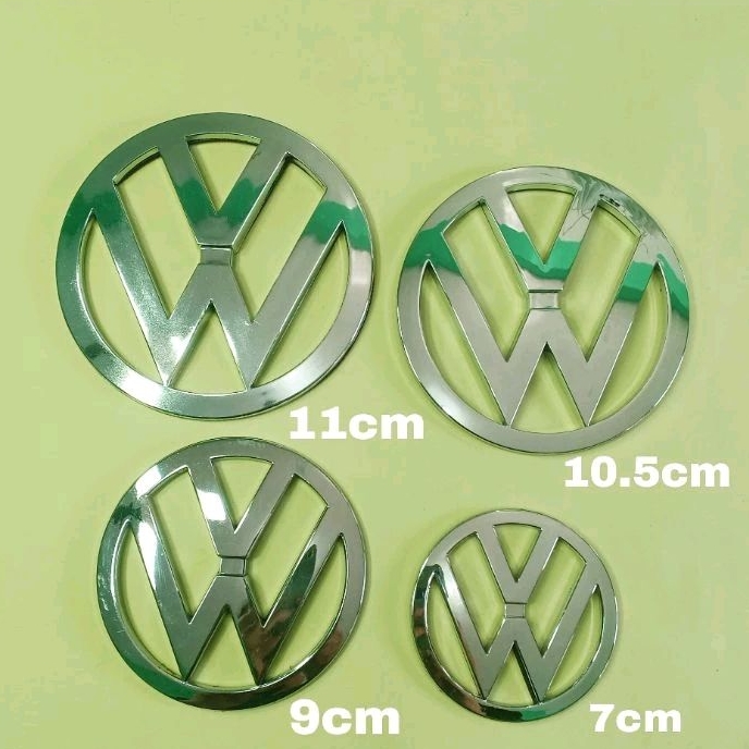 Emblem logo VW Volks Wagen Volkswagen 14.5cm 13cm 11cm 10.2cm 9cm 7cm ukuran original kodok combi sc