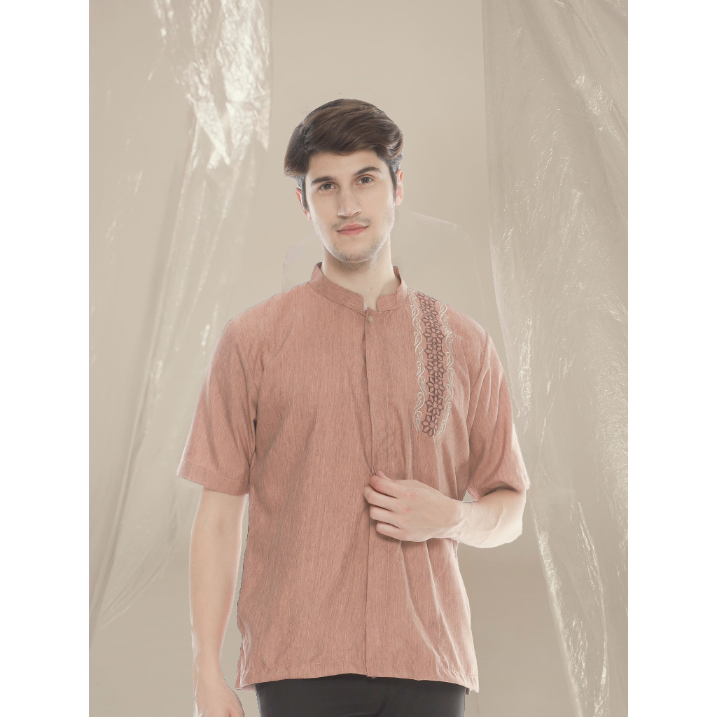 Baju Koko Bordir / Koko Dewasa / Baju Muslim Pria Dewasa