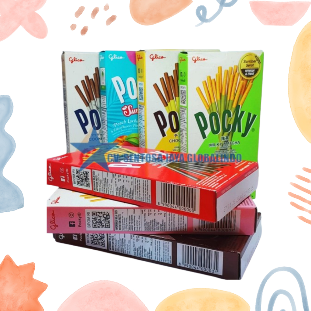 

Pocky 47 gr [7 Rasa] Chocolate | Strawberry | Double Choco | Matcha | Choco Banana | Cookies Cream | Summer Paradise