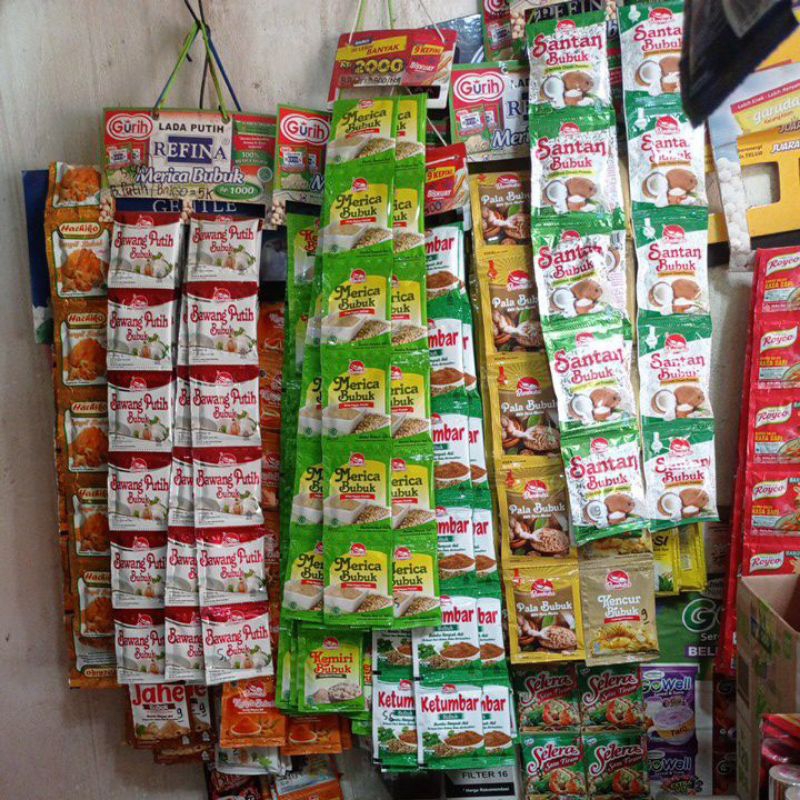 

Aneka Bumbu Dapur siap pakai (renceng)
