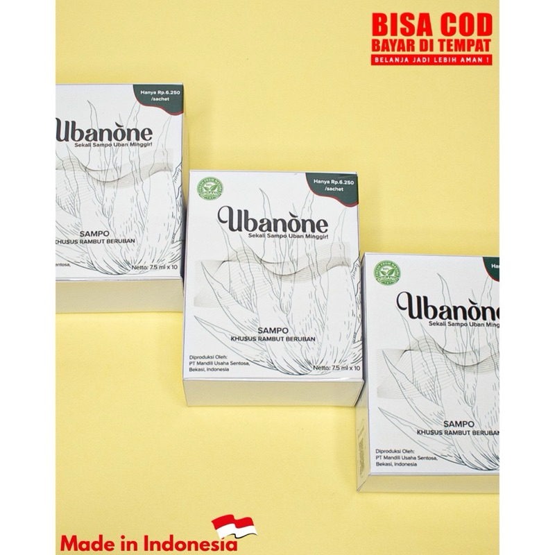PROMO Shampo Penghilang Uban BELI 1 DAPAT 10 pcs PAKET HITAM SETAHUN  Shampo Uban - Ubanone Shampo- 