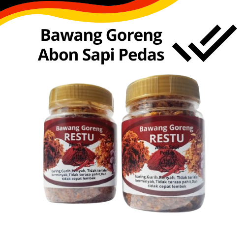 

Restu Bawang Goreng Pedas Abon Sapi Garing Gurih Murah Original