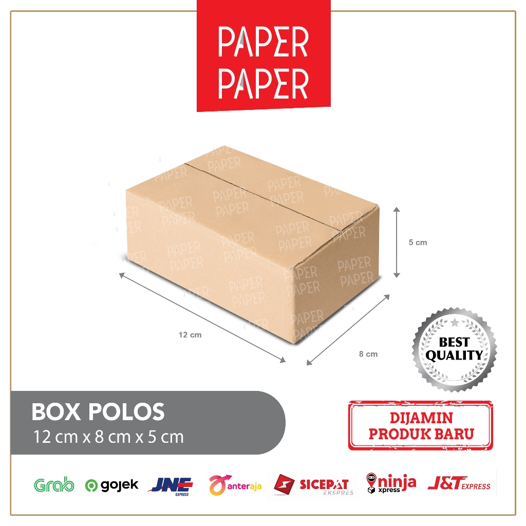 

Kardus Box Karton 12X8X5 Polos - Baru - Murah