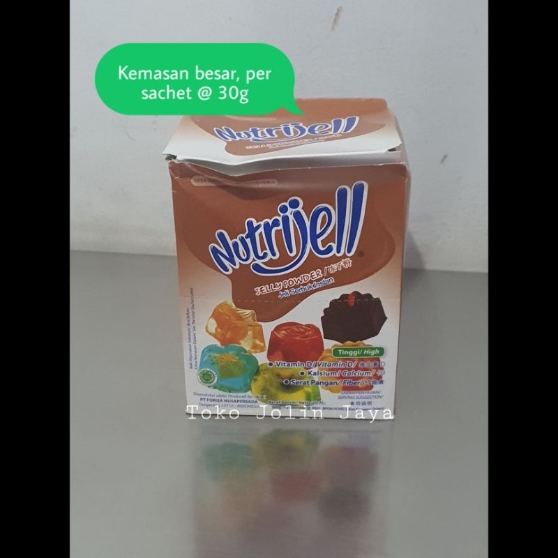 

1ktk kemasan besar isi 12 Nutrijell coklat jelly powder (12×30g)