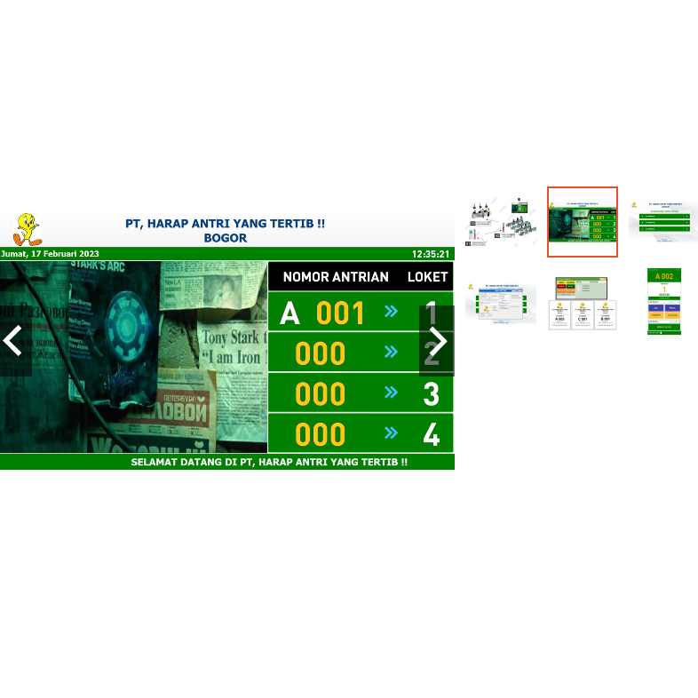 [ANTRIAN 3L] Software Antrian (Teller, Customer Service ), Pembayaran