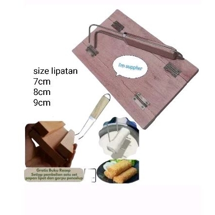 Wajan walik crepes wajan teflon membuat kulit risol satu set