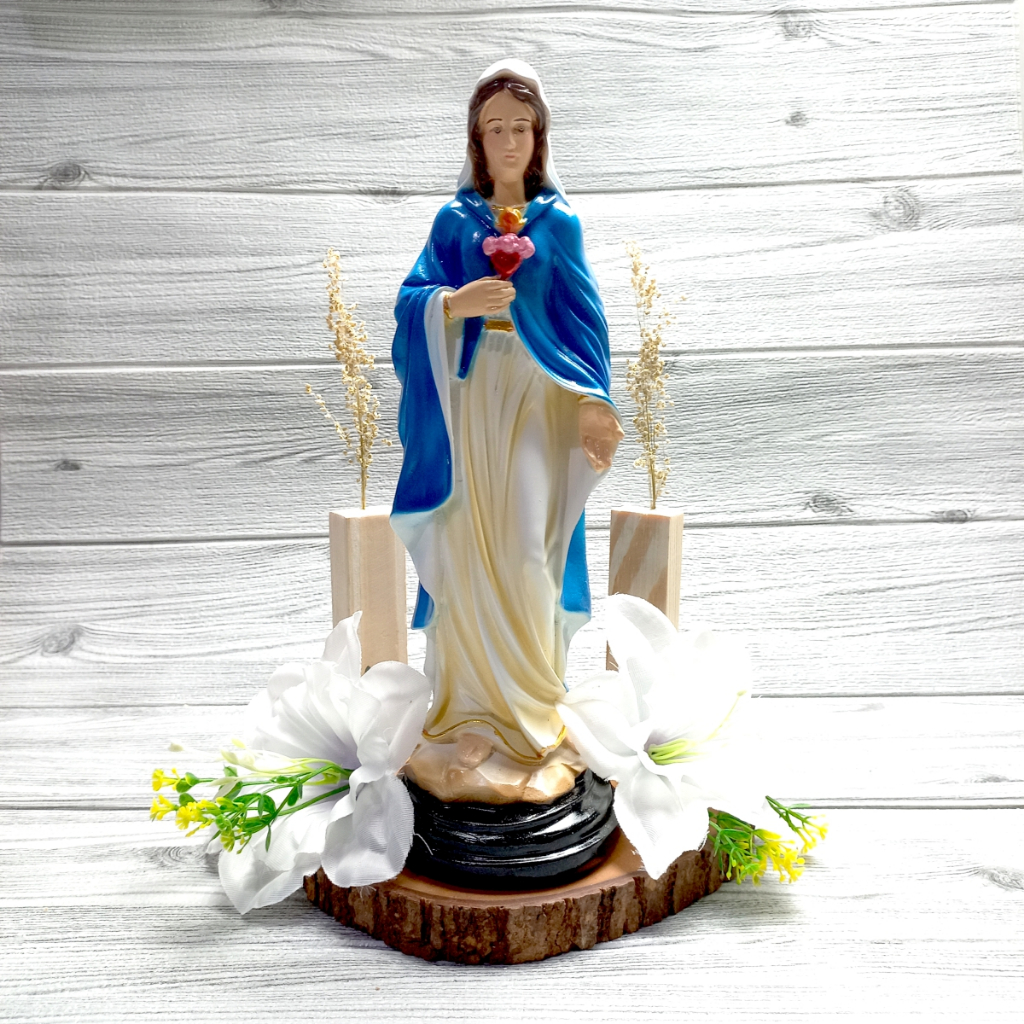 Patung Bunda Maria Katolik 30 cm/Patung Bunda Maria Hati Kudus dan Patung Maria Lourdes