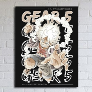 Poster Dinding Monkey D Luffy Gear 5