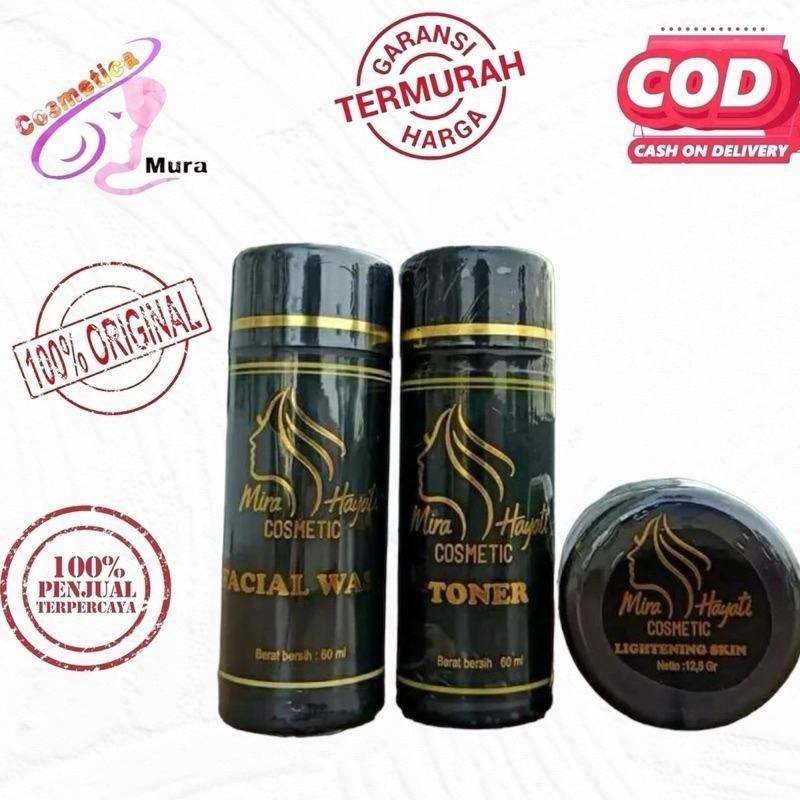 ** MIRA HAYATI COSMETIC SKINCARE ** MIRA HAYATI MH COSMETICS SKINCARE PAKET BASIC 3IN1 || MH COSMETI