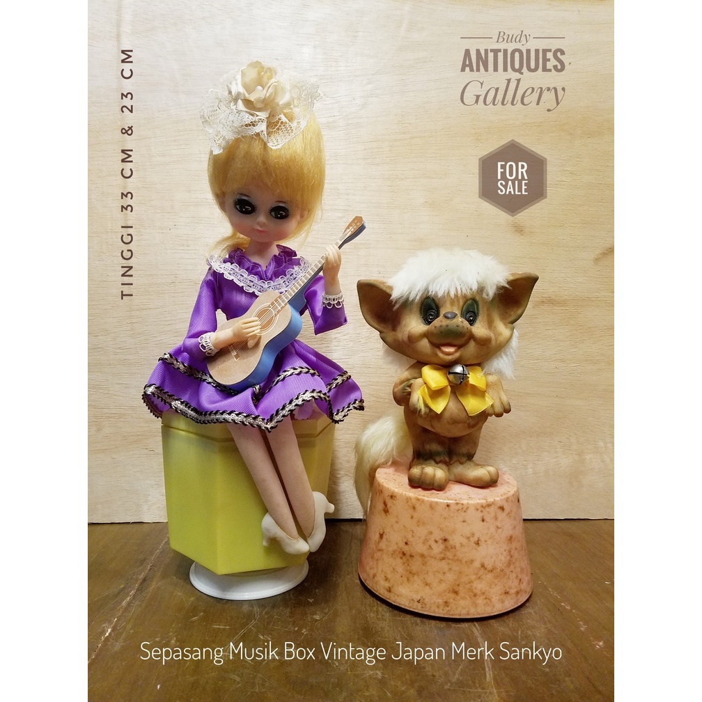 Sepasang Music Box Sankyo Japan Era 80an