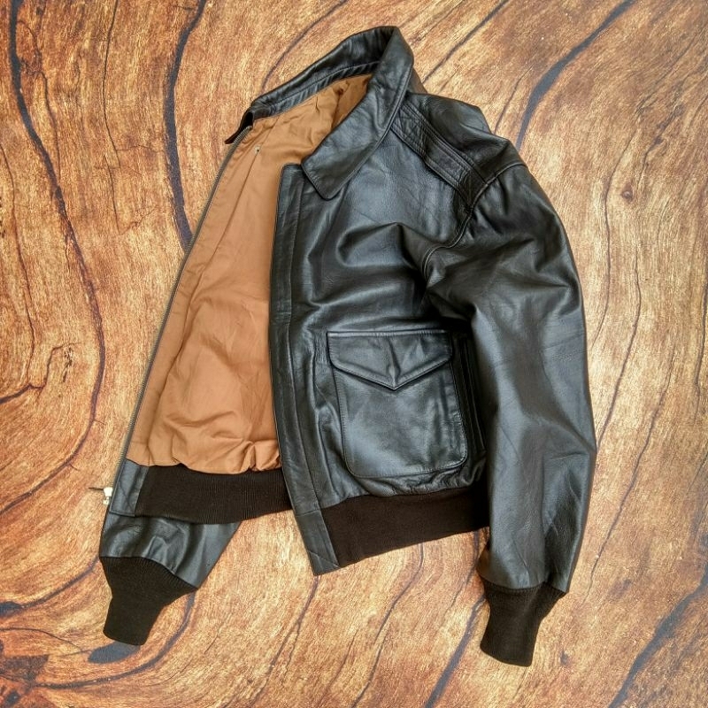 cooper type A2 jaket kulit bomber pilot flight jacket not avirex schott vanson rbc buco usn us army 