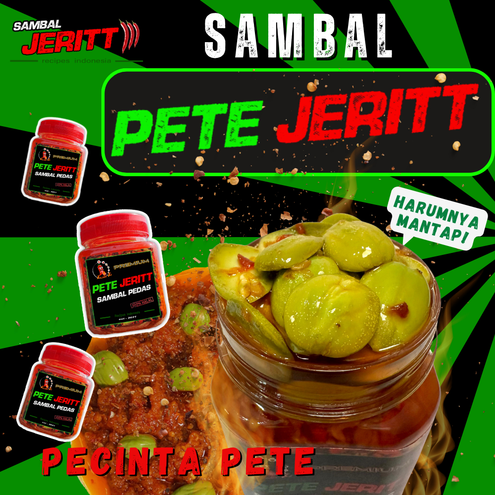 

Sambaljeritt - Sambal Pete Jeritt Pedas isi 1 botol