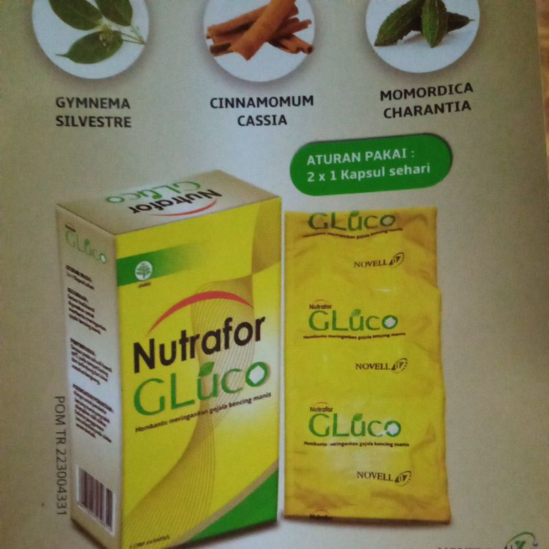 Nutrafor Gluco obat kencing manis & diabetes
