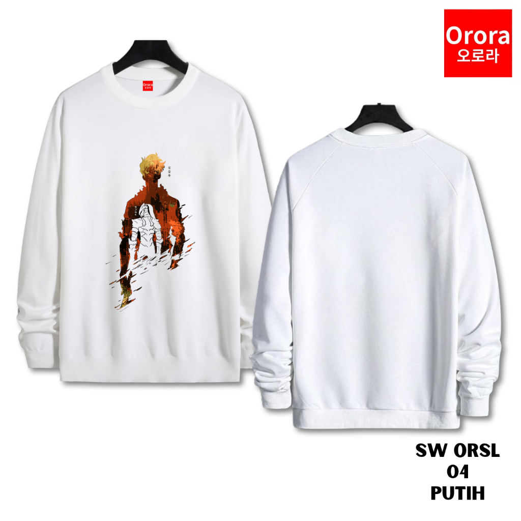 Orora Sweater Distro Premium Korea Solo Leveling - Baju Atasan Sablon Pria Wanita Ukuran S M L XL XXL XXXL keren Original SW ORSL 04