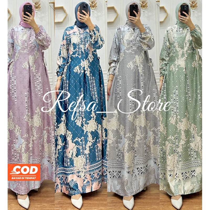 [GAMIS JUMBO LD 130]GAMIS SEMI SUTRA|  GAMIS SILKY TERLARIS|  GAMIS MOTIF KONDANGAN