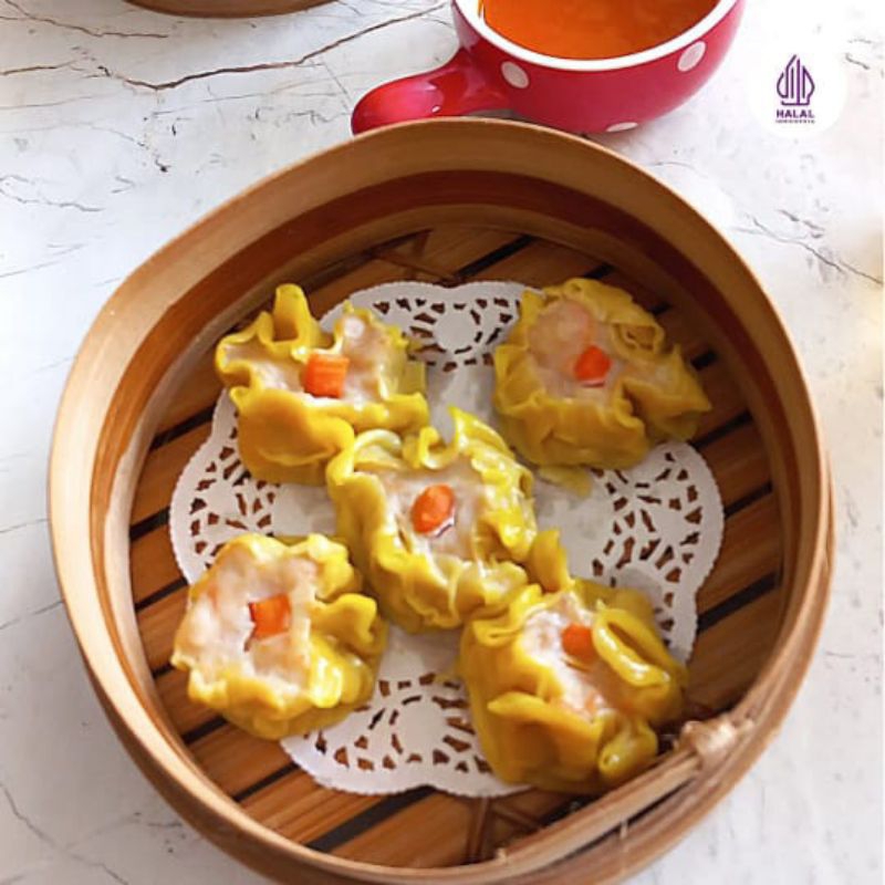 

Dimsum Ayam udang isi 10pcs Termasuk Saus Cabai