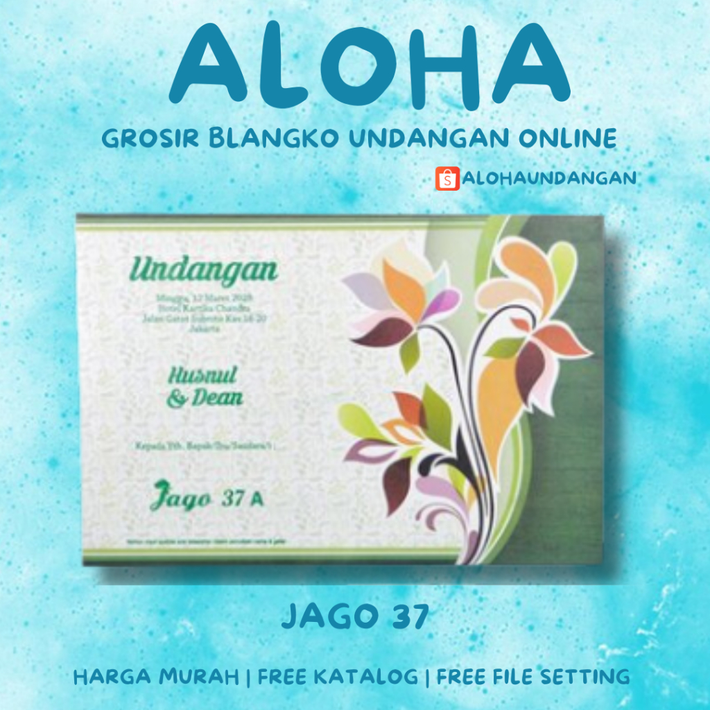 BLANGKO UNDANGAN JAGO 37 | Blangko Undangan kosong | Kertas Undangan Kosong | Undangan Murah | Blang