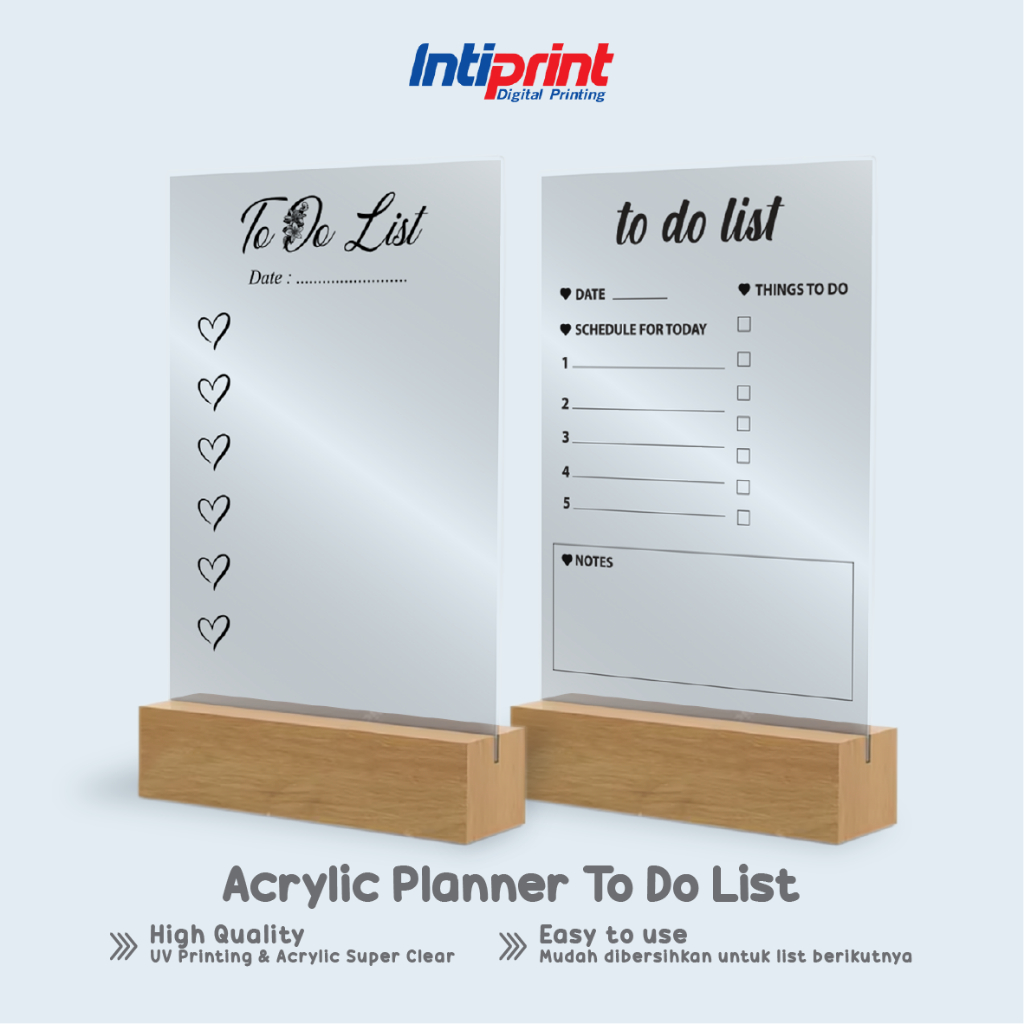 

Acrylic Planner To Do List A5 / A4 / A3