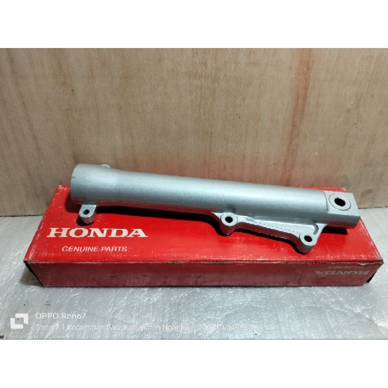 Tabung bottom shock sekok depan kanan Tiger lama silver Original AHM Kodepart 51420-KCJ-691