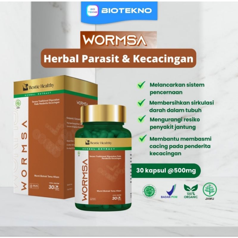 

WORMSA OBAT CACING HERBAL ISI 30 KAPSUL