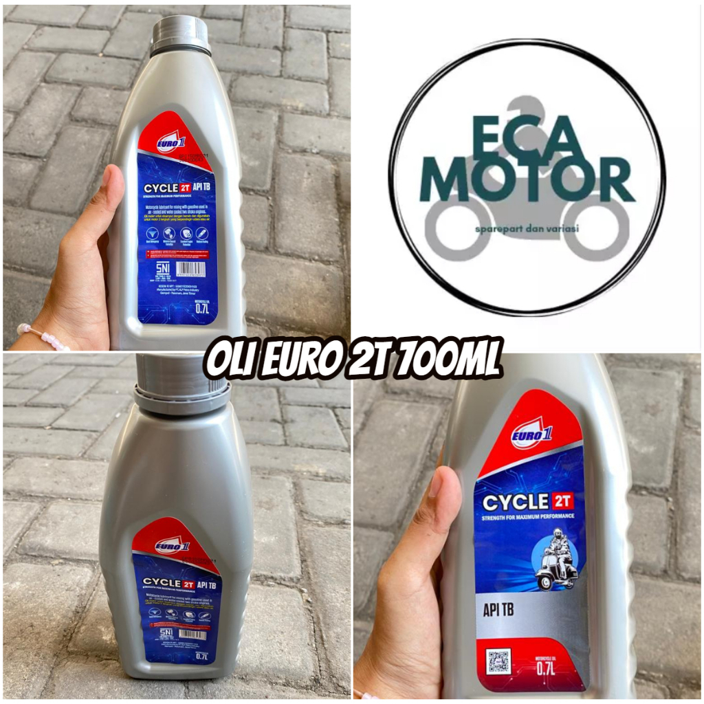 OLI EURO1 CYCLE 2T MOTOR 2TAK ISI 700ML || EURO1 OLI MESIN MOTOR 2T 2 TAK 700 ML API TB