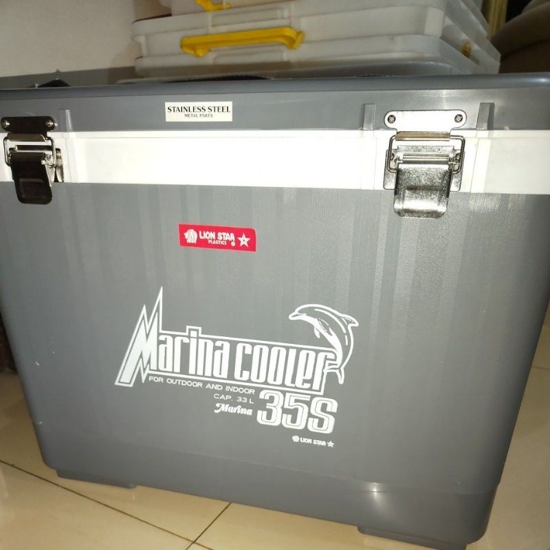 EJ marina cooler box 35S 33 Liter lion star ori ikan box es ice bucket