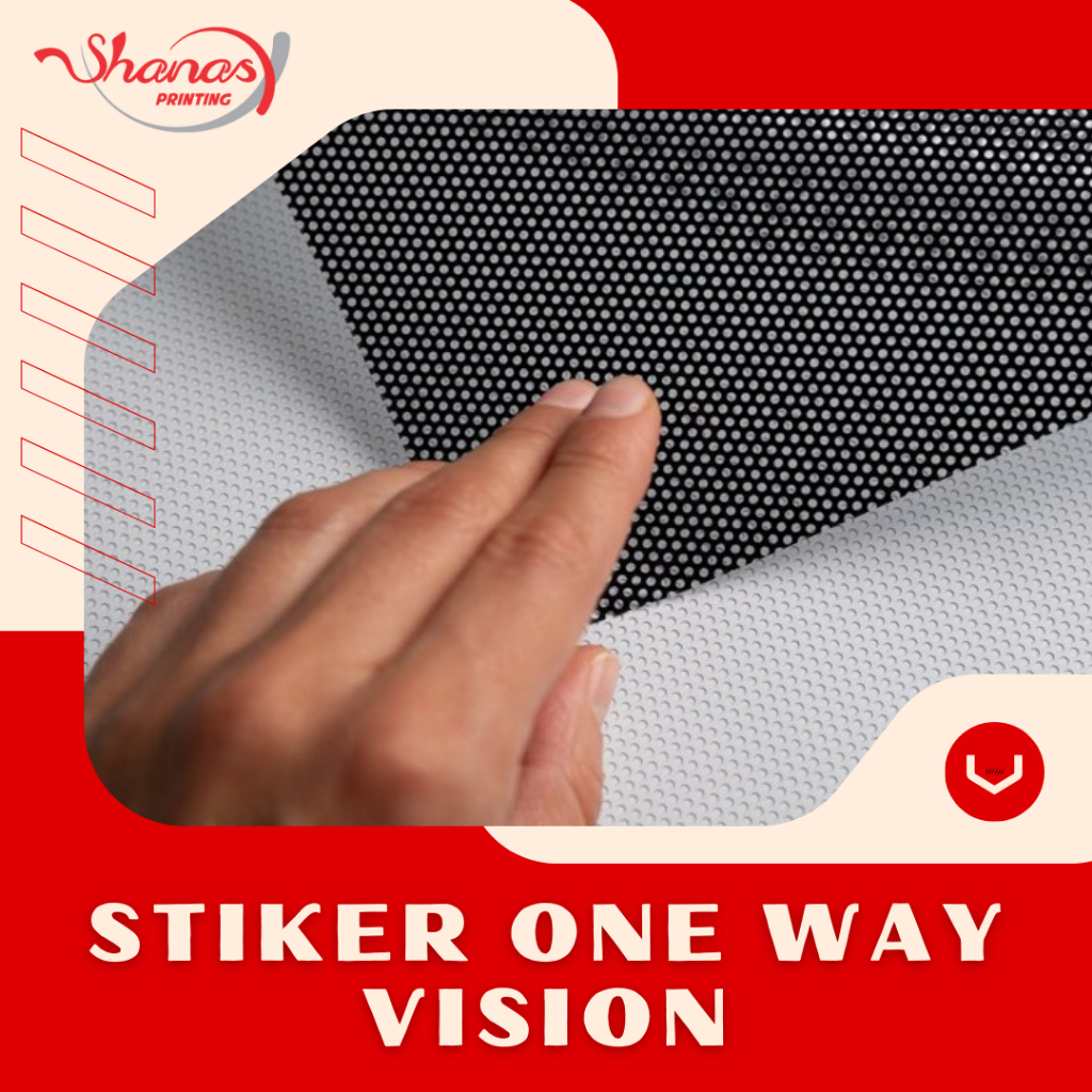 STICKER ONE WAY VISION ( untuk kaca)