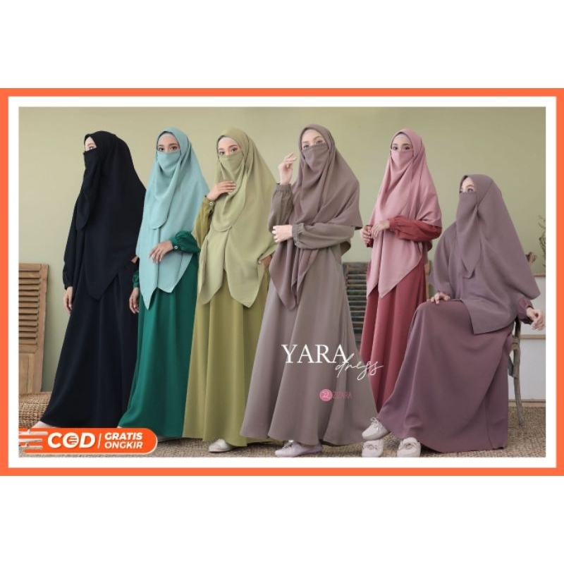 Gamis Syari Wolfis Yara Dress Zizara Gamis Polos Simpel
