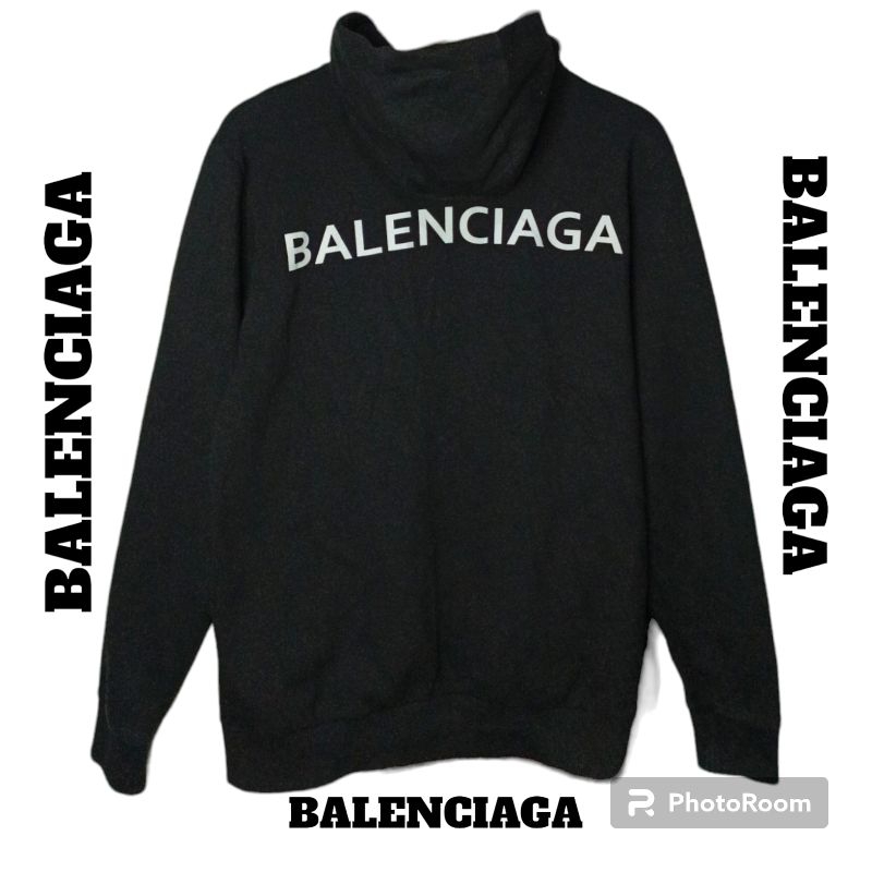 Hoodie Zipper BALENCIAGA black