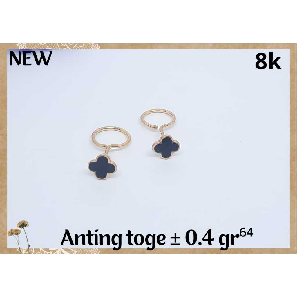 LMV Anting Emas Toge Kadar 375 8k ASLI