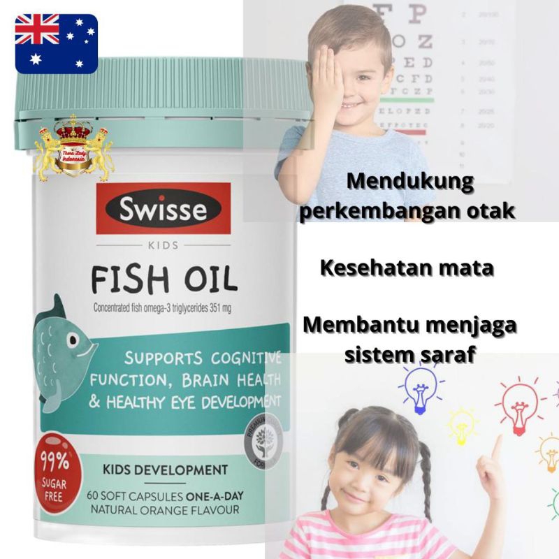 Swisse Kids Fish Oil 60 Capsules