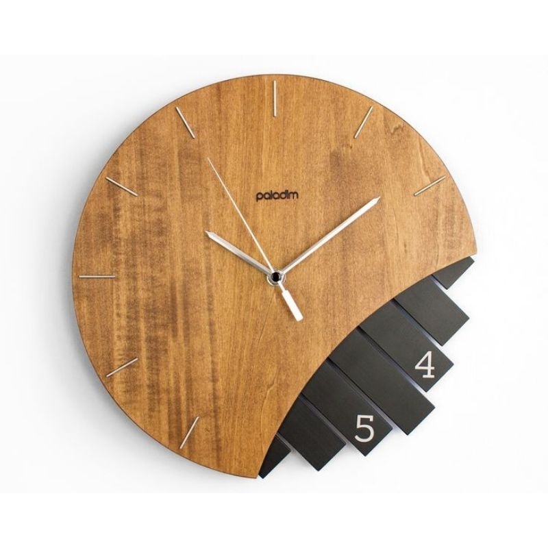 jam dinding/jam dinding kayu jati/ wooden clock/jam unik