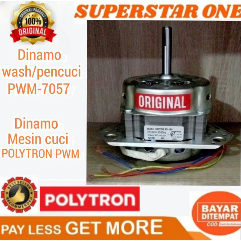 Dinamo wash/pencuci mesin cuci polytron pwm 7057