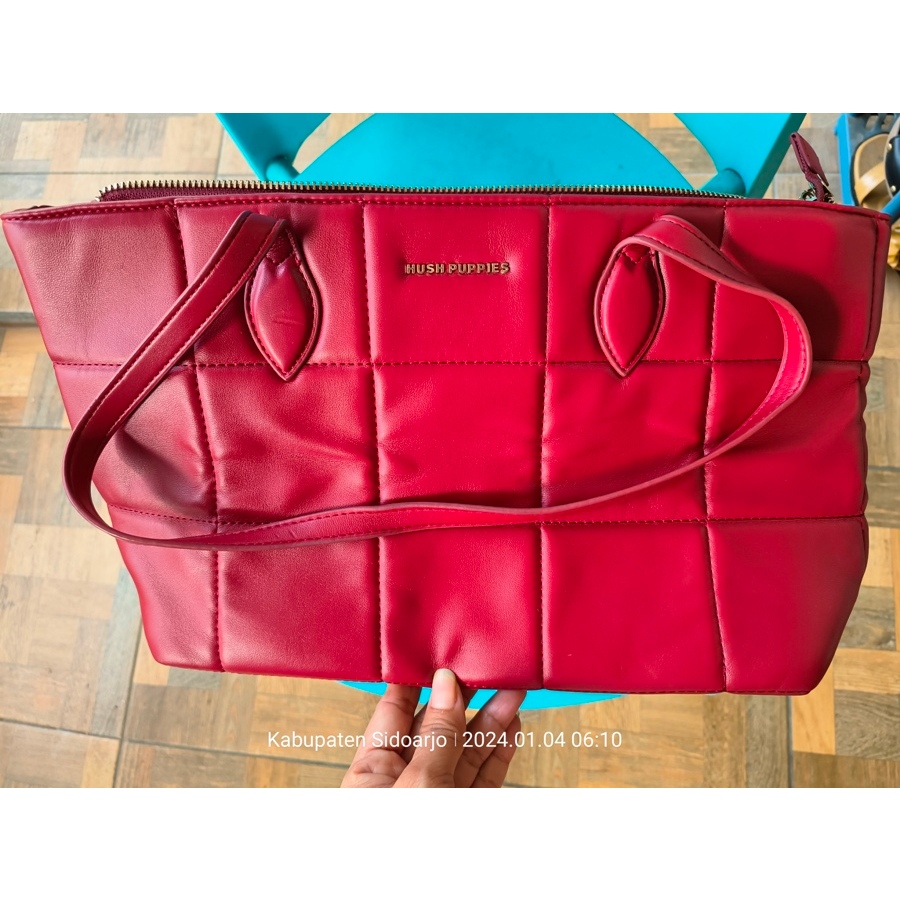 Preloved tas Hush Puppies Tote+adm