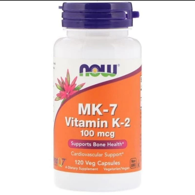 Now foods food vitamin mk7 mk 7 vitamin k2 vit k2 100 mg 120 sg