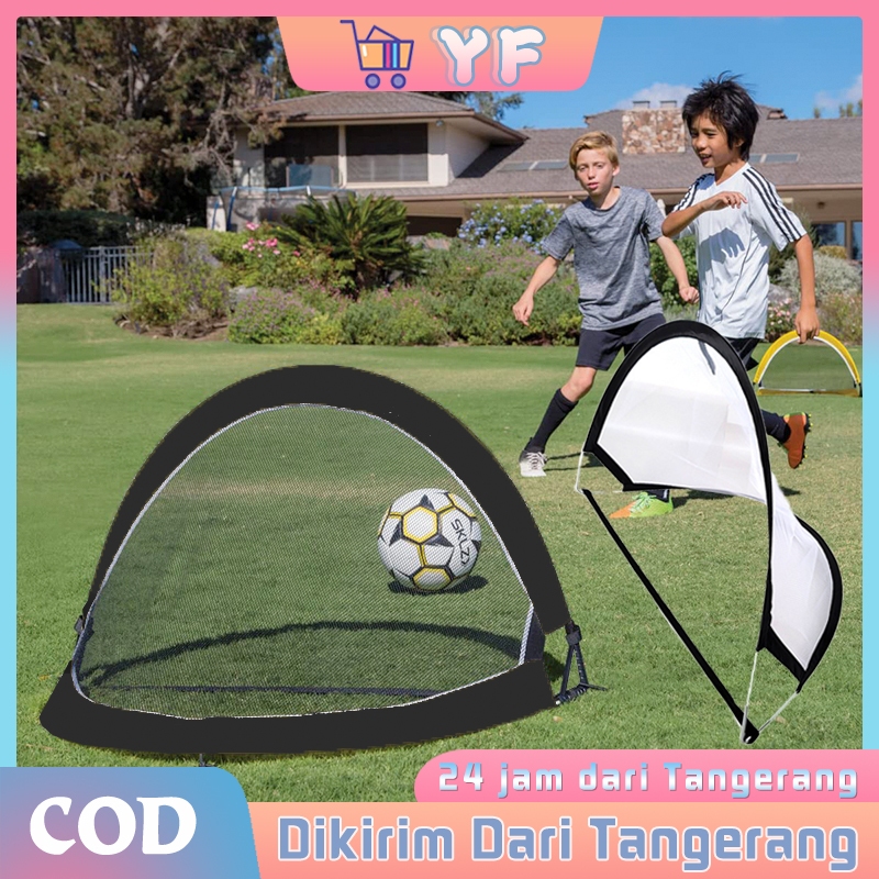 82x48cm Gawang Sepak Bola Kecil Lipat Mainan Gawang Sepak Bola Anak Portable Latihan Bola Sepak