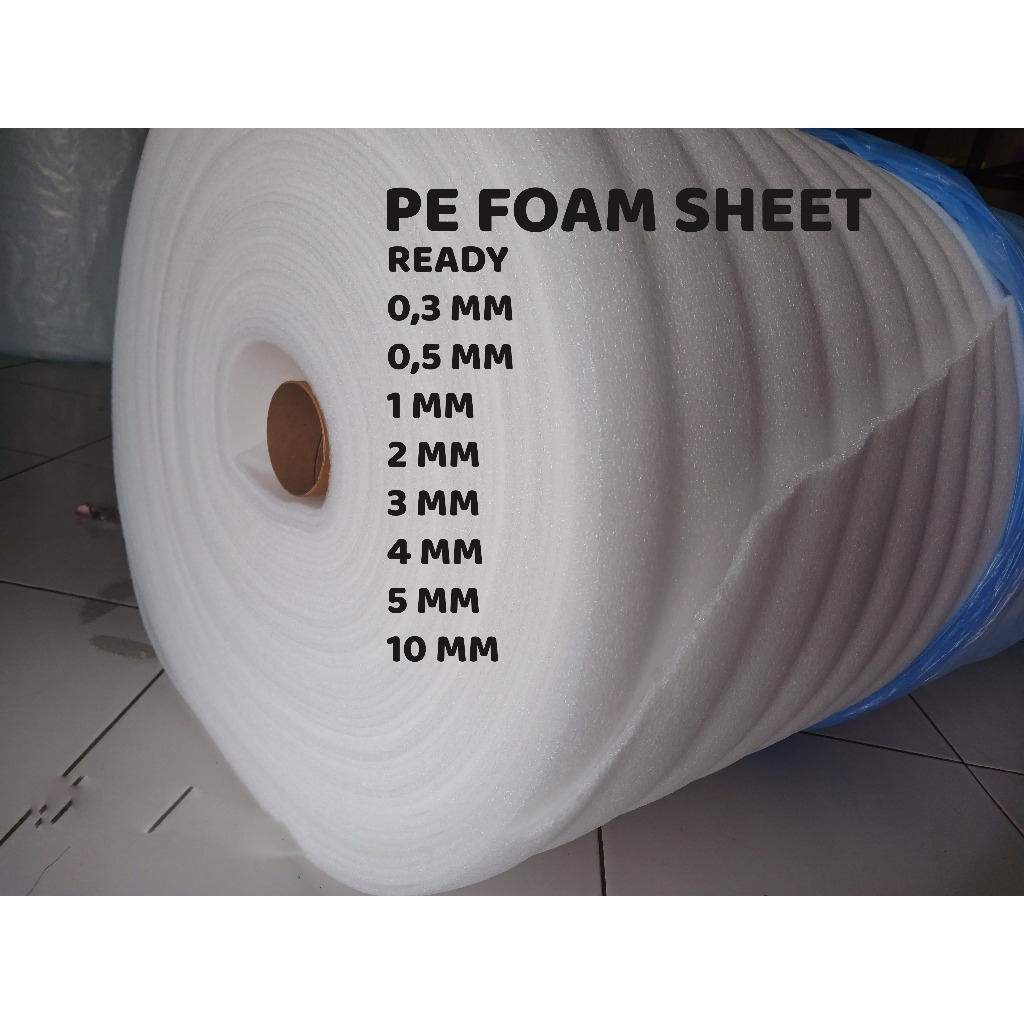 

PE Foam Sheet 3mm,4mm, 5mm x 120cm x 100cm Busa packing kemasan Tas Wrapping