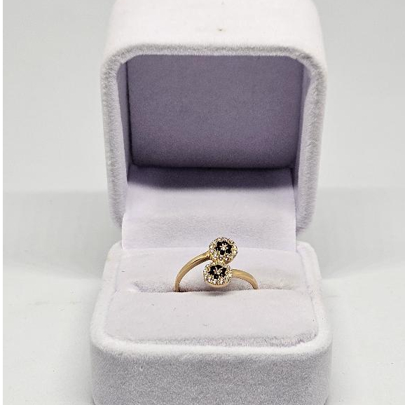 Cincin Emas Kadar 300 Boba Permata Ceper 2 Boba Pernikahan 6k 1,5gram