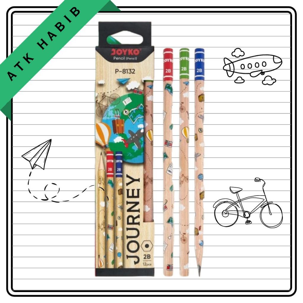 

(ECER) Pensil Serut 2B Joyko P-8132 Journey