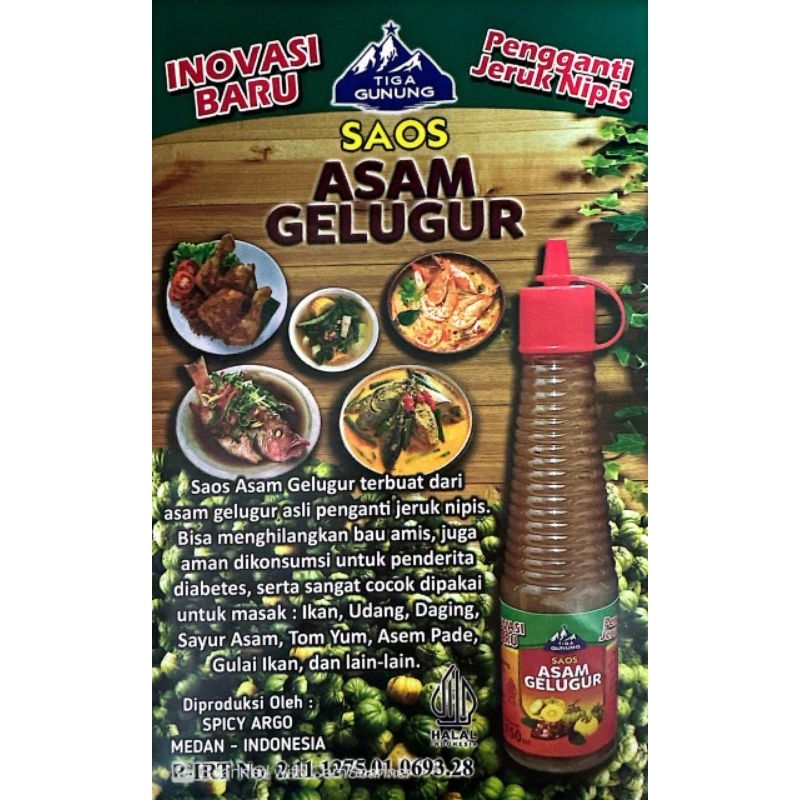 

SAUS ASAM GELUGUR CAP TIGA GUNUNG 150ML