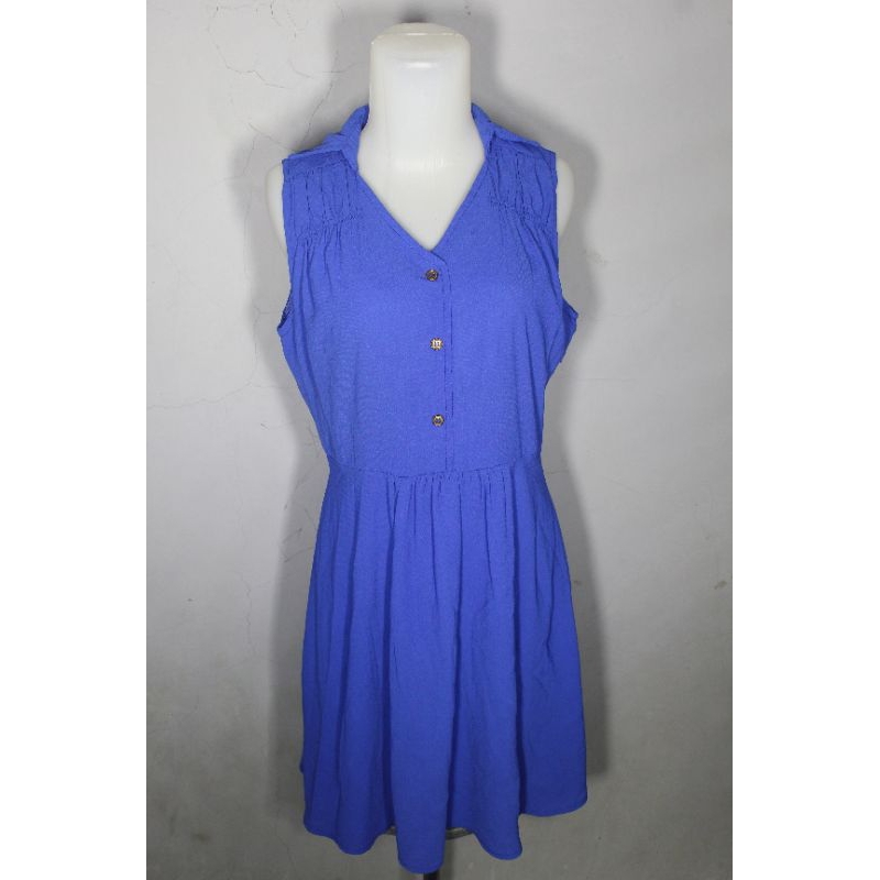 Dress Biru Elektrik FEMINU