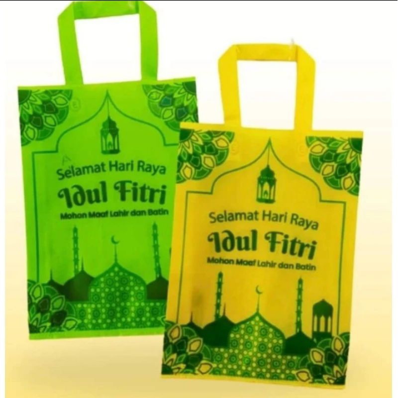

Kantong Spunbond Tas Hantaran Lebaran Tas Idul Fitri Spon Ukuran 30x40CM Goodie bag per pcs